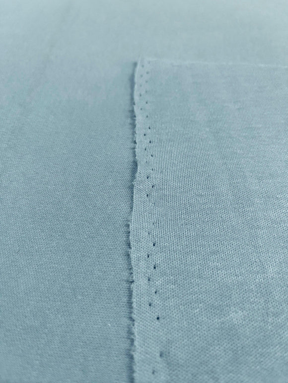 Baby Blue Cotton Interlock Fabric - Fabriques