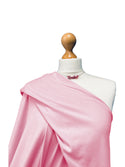 Tela Interlock de algodón rosa bebé