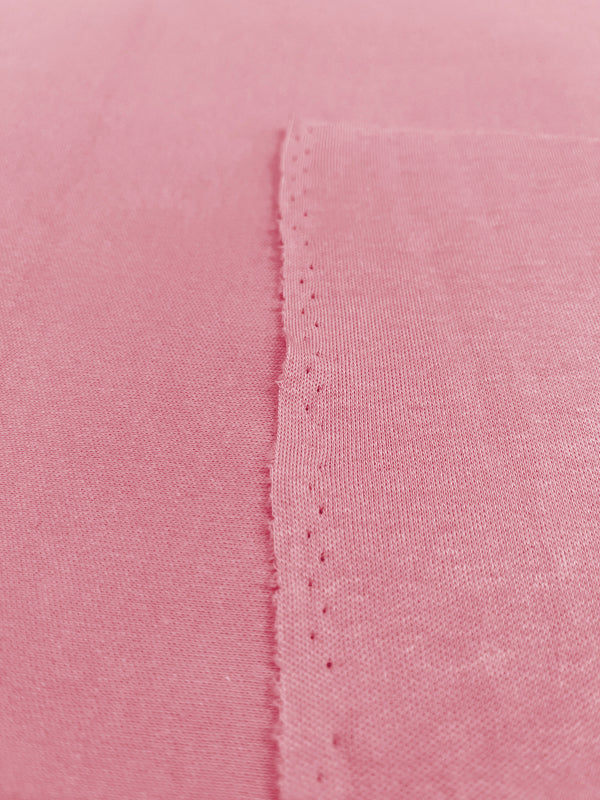 Baby Pink Cotton Interlock Fabric