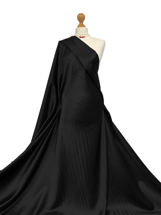 Buy black Duchess Satin Fabric