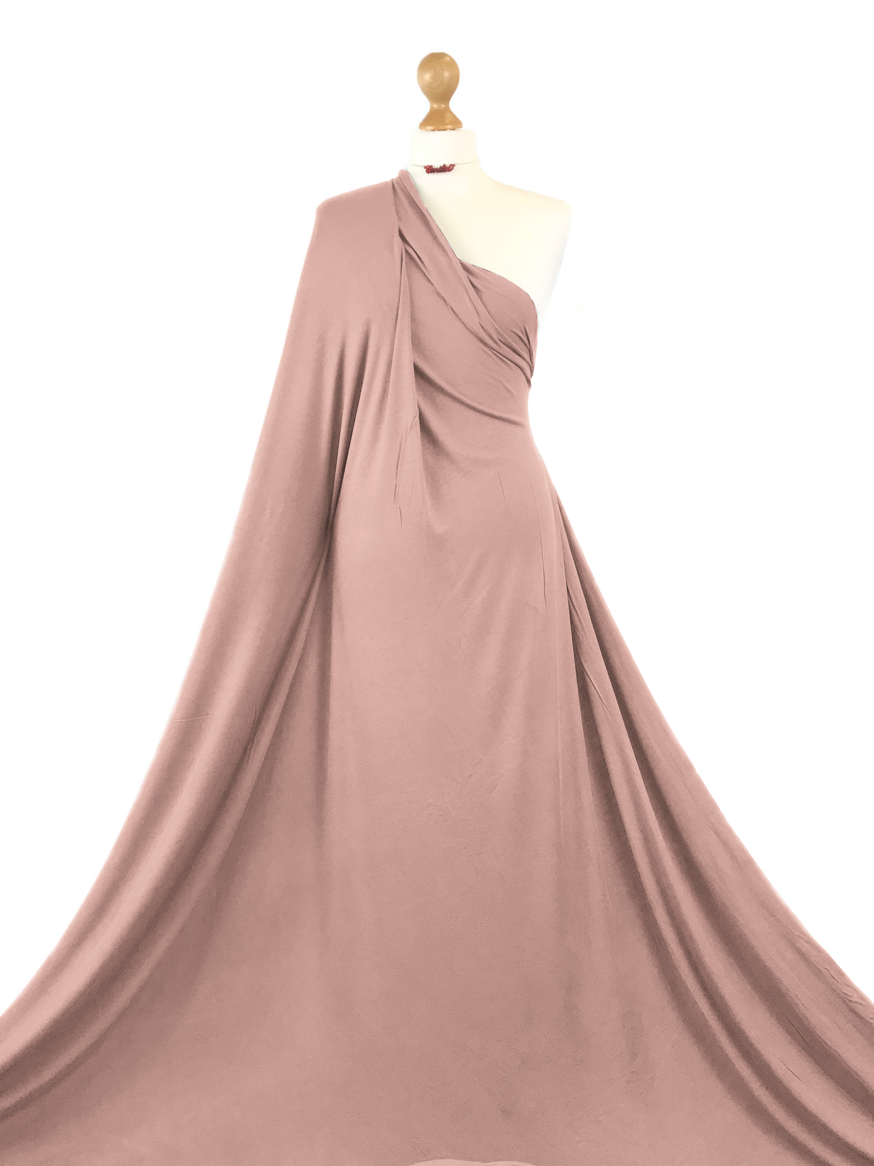 Buy blush-pink Viscose Jersey 4 Way Stretch Fabric