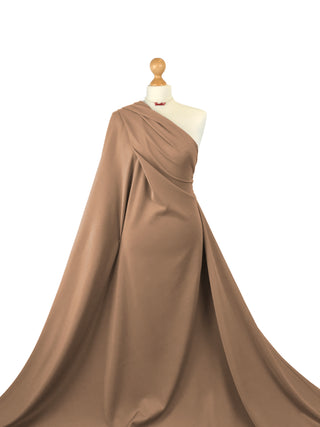Buy camel Scuba Crepe 4 Way Stretch Jersey Fabric
