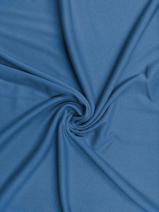 Compra blu-fiordaliso Tessuto in jersey elasticizzato a 4 vie in cotone elastan