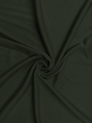 Compra verde-bottiglia-scuro Tessuto in jersey elasticizzato a 4 vie in cotone elastan