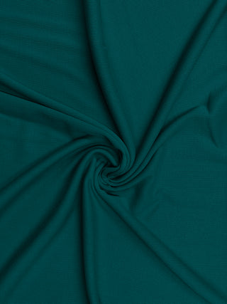 Comprar verde-azulado-oscuro Algodón Elastano Rib 2 Way Stretch Jersey Tejido
