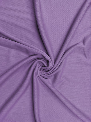 Compra lavanda Tessuto in jersey elasticizzato a 4 vie in cotone elastan