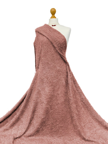 Comprar rosa-empolvado Tejido de punto elástico de imitación de mohair