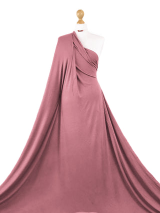 Compra rosa-polveroso Tessuto elasticizzato a 4 vie in jersey di viscosa