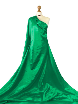 Comprar verde-esmeralda Tela de satén de poliéster