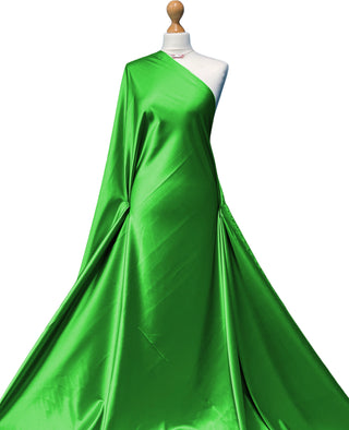 Compra verde-smeraldo Tessuto elasticizzato a 2 vie in raso elasticizzato