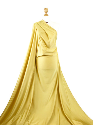 Compra oro Costume da bagno lucido in tessuto elasticizzato a 4 vie