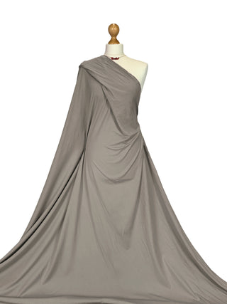 Buy grey Cotton Elastane 4 Way Stretch Jersey Fabric