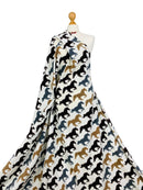 Printed Polar Fleece Fabric Animal Prints-4