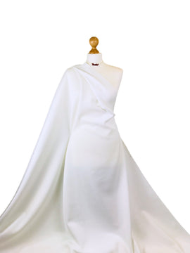 Buy ivory Scuba 4-Way Stretch Fabric – Double Knit – Ideal for Dresses, Skirts &amp; Bodycon – 150cm Wide