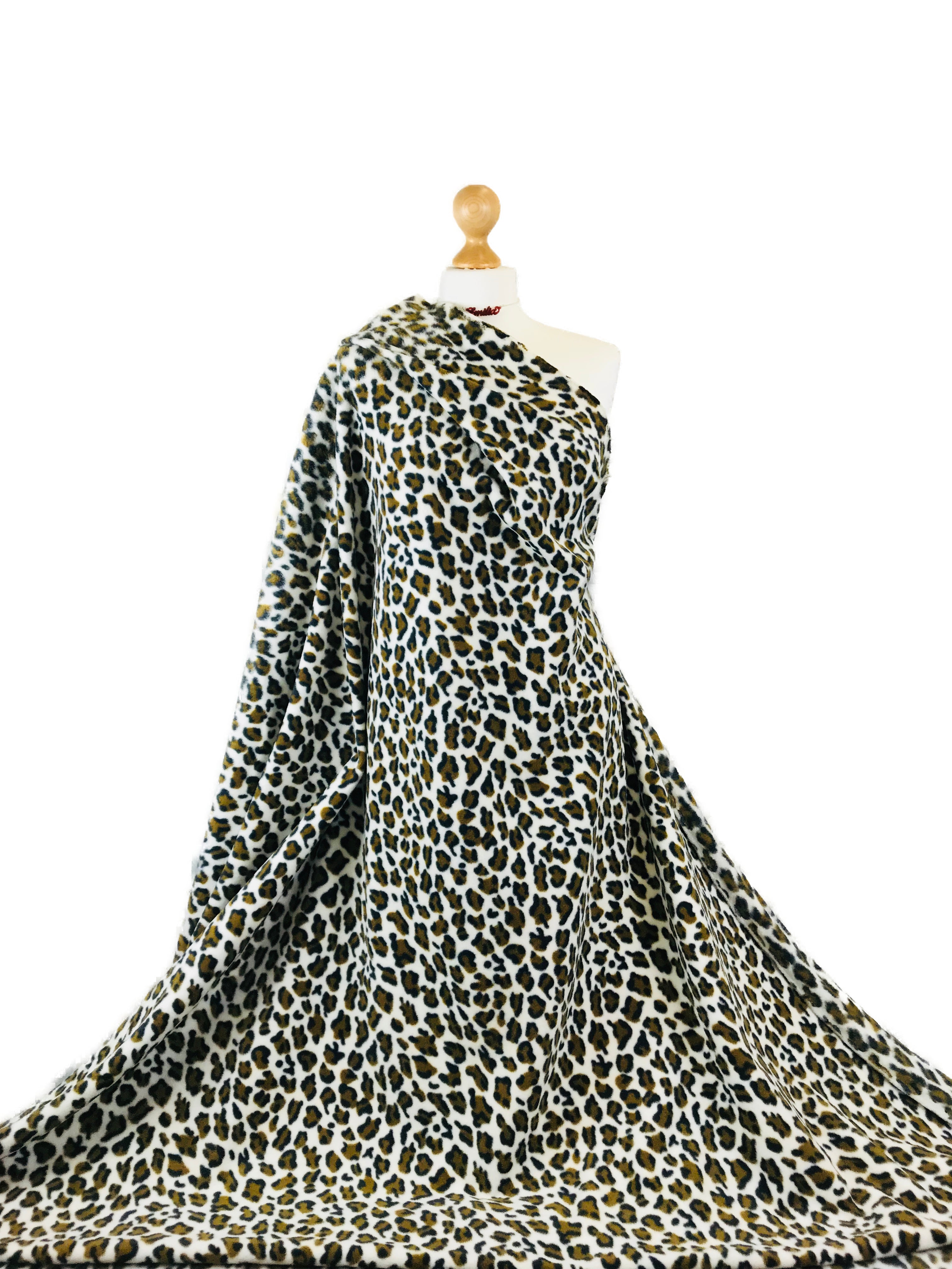 Comprar leopardo-de-nieve Tejido Polar Estampado Animal Prints