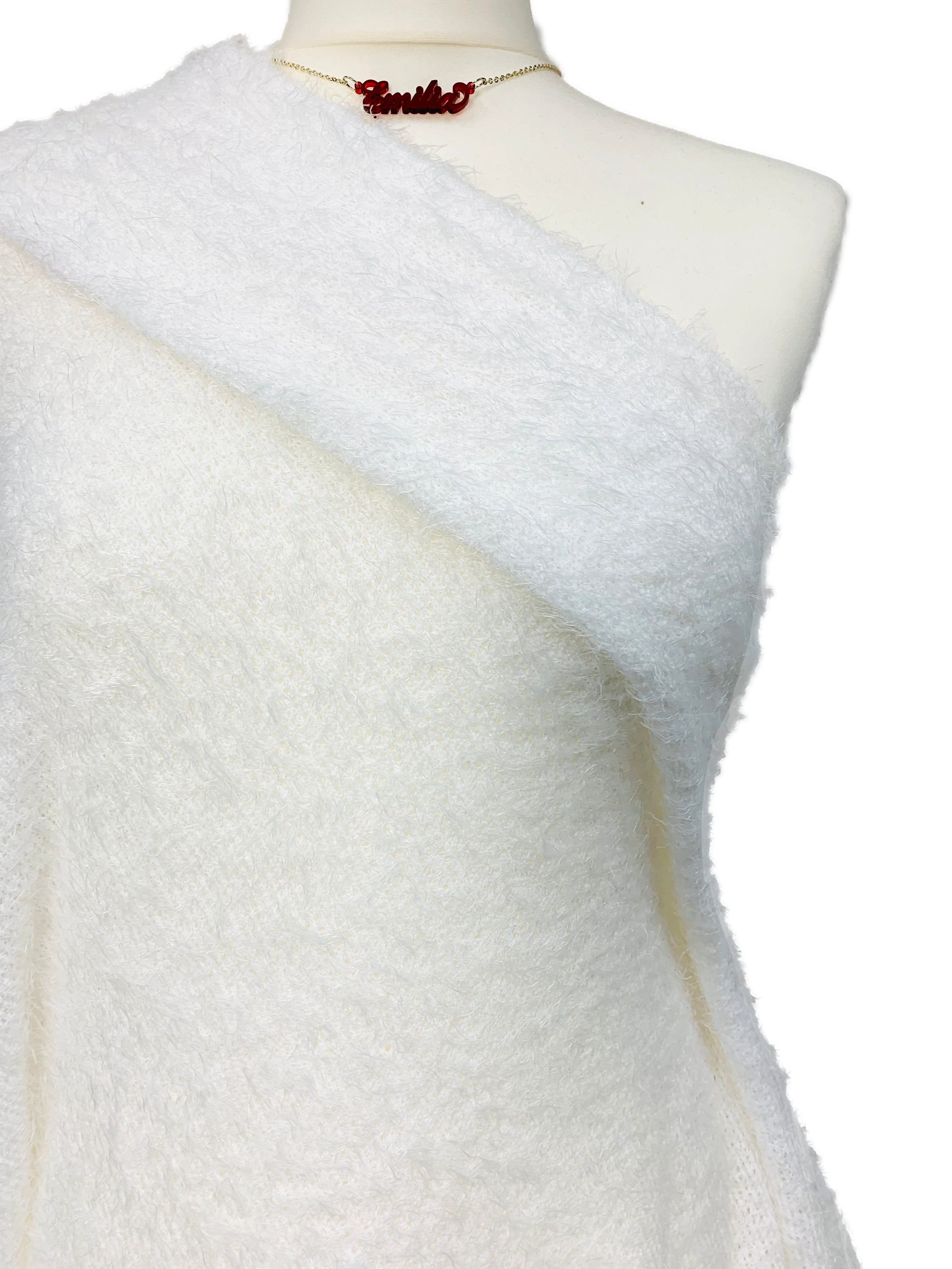 Faux Mohair Stretch Knit Fabric