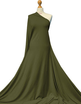Kaufen khaki Bambus-Jersey-Stoff – 4-Wege-Dehnbare Weiche Schneiderware pro Meter