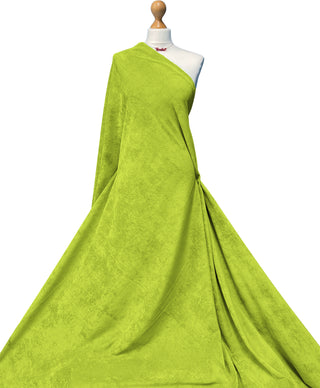 Buy lime-green Corduroy Stretch Fabric ( 15 Wale )