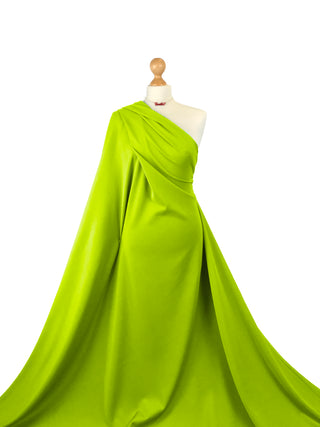 Buy lime-green Scuba Crepe 4 Way Stretch Jersey Fabric