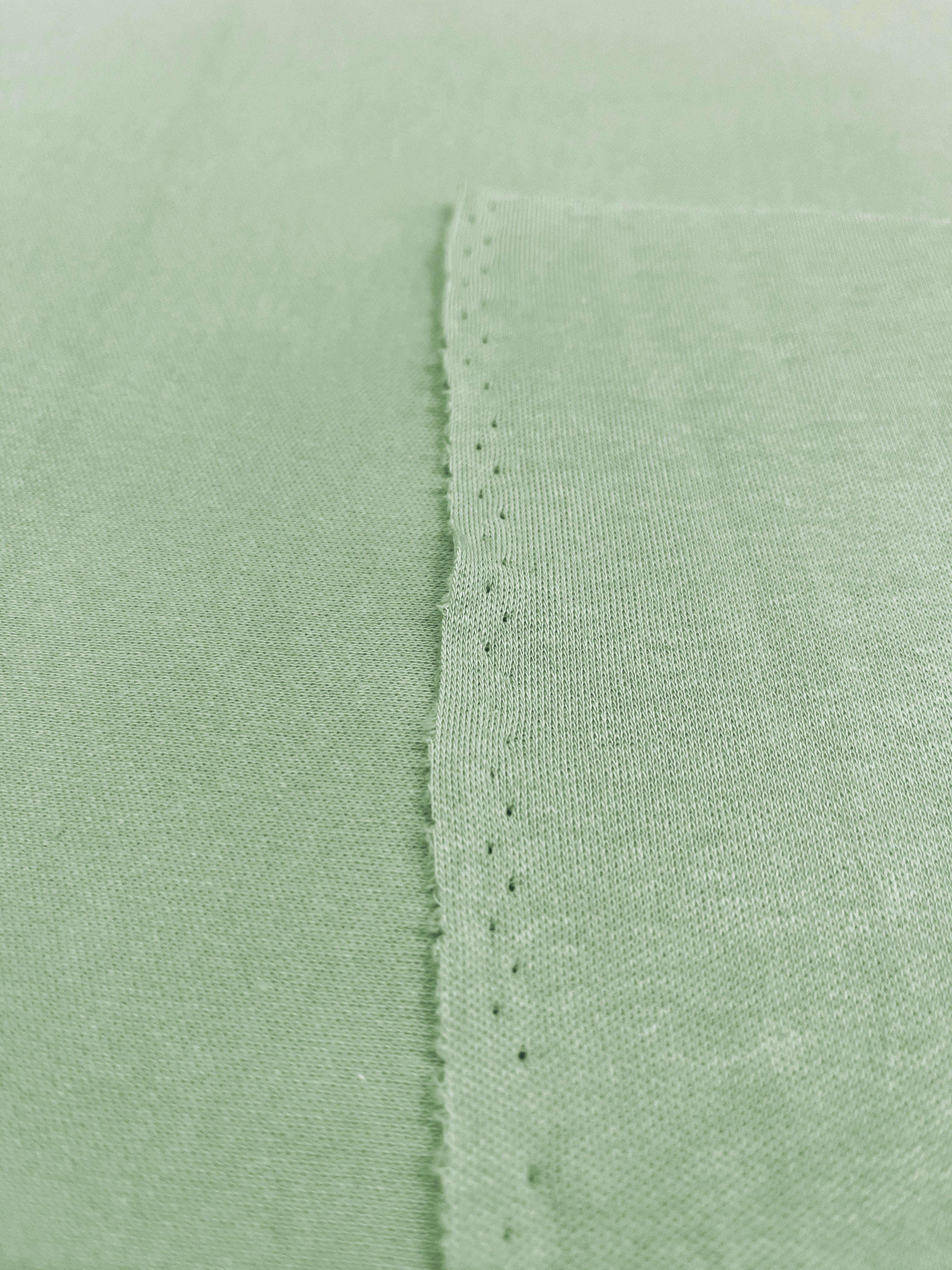 Mint Cotton Interlock Fabric