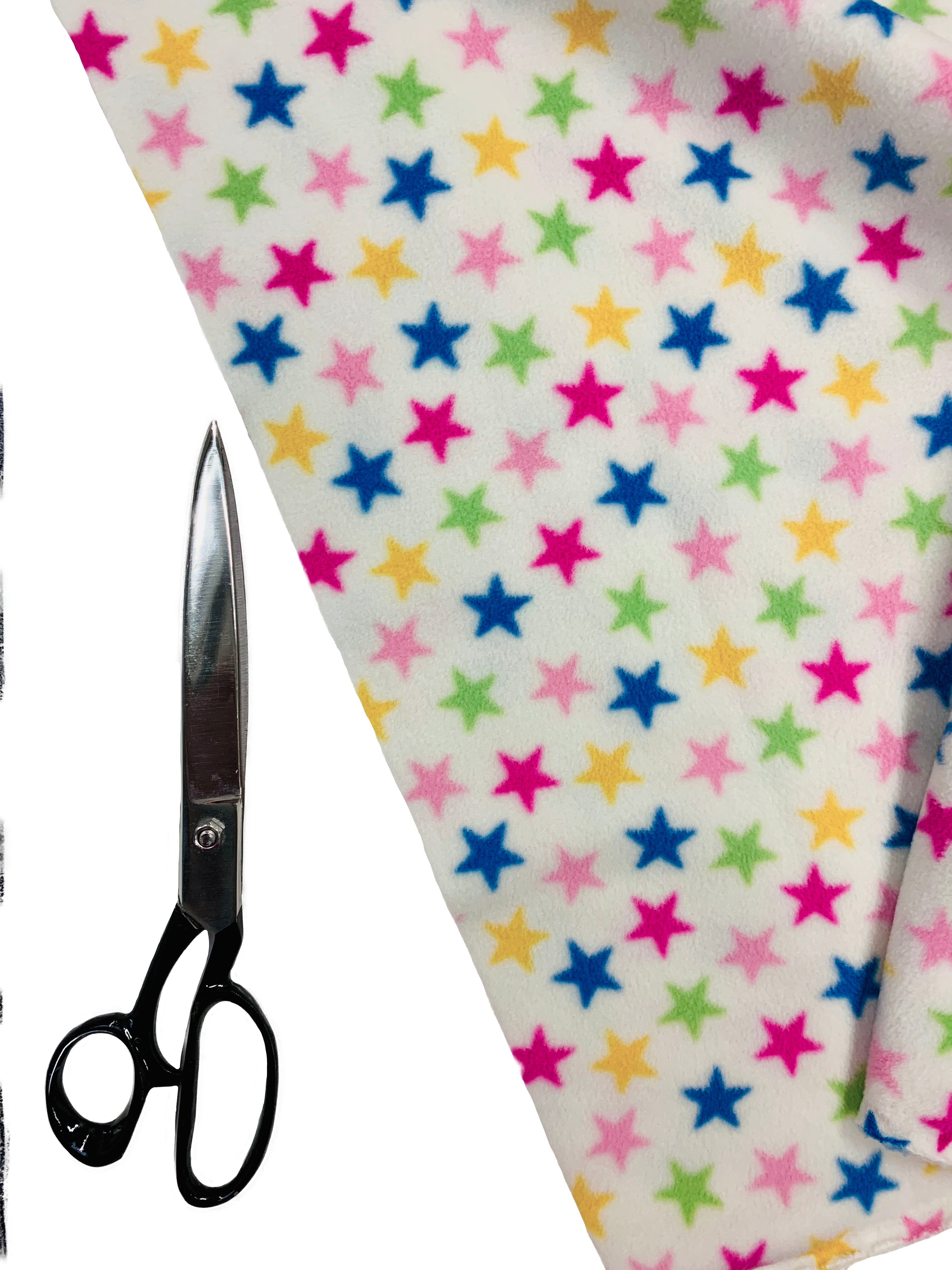 Printed Polar Fleece Fabric Spots & Stars Prints