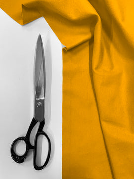 Buy mustard Cotton Flannel 100% Cotton Brushed Fabric