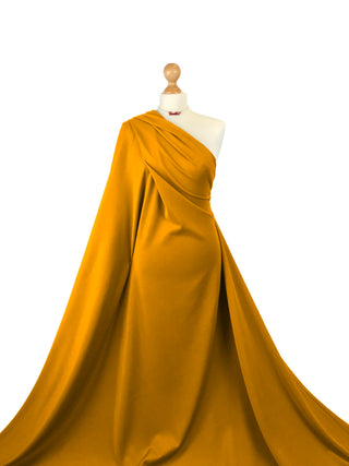 Buy mustard Scuba Crepe 4 Way Stretch Jersey Fabric