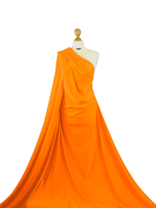 Compra arancio-flo Costume da bagno lucido in tessuto elasticizzato a 4 vie