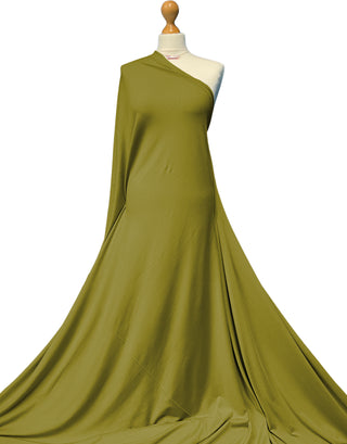 Compra verde-oliva Tessuto elasticizzato a 4 vie in jersey di bambù
