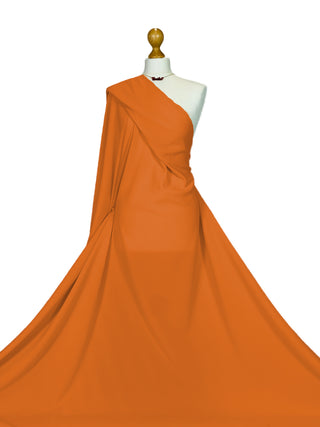 Buy orange Liverpool Crepe 4 Way Stretch Jersey Fabric