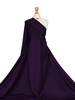 Buy purple Ponte Roma Stretch Jersey Fabric