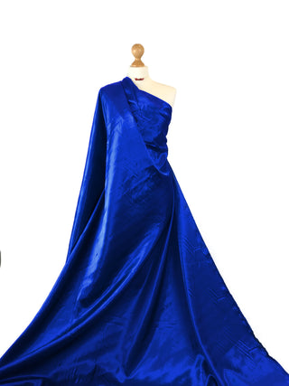 Buy royal-blue Polyester Satin Fabric