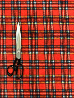 Printed Polar Fleece Fabric - Checks & Tartan Design Warm Fabric by the Metre