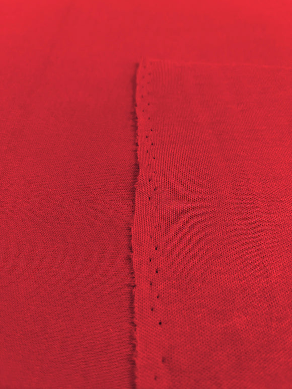 Red Cotton Interlock Fabric