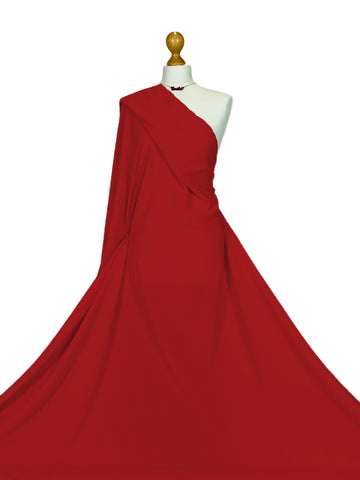 Comprar rojo Liverpool Crepe tela de jersey elástica en 4 direcciones