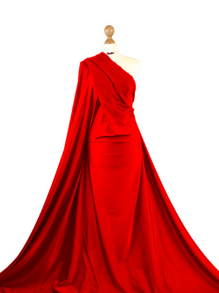 Compra rosso Costume da bagno lucido in tessuto elasticizzato a 4 vie