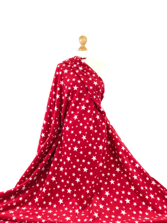 Printed Polar Fleece Fabric Spots & Stars Prints