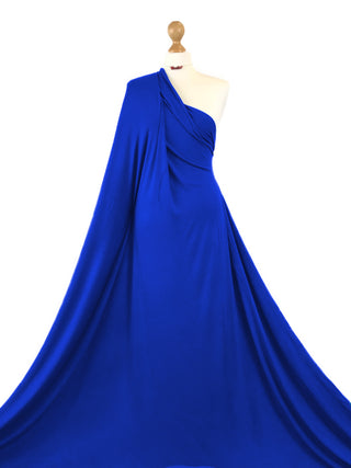 Buy royal-blue Viscose Jersey 4 Way Stretch Fabric