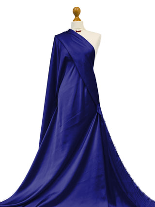 Buy royal-blue Silky Satin Fabric