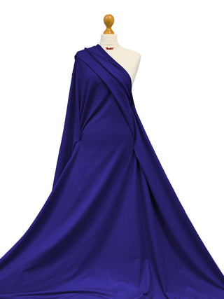 Buy royal-blue French Terry 4 Way Stretch Jersey Fabric