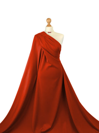 Buy rust-red Scuba Jersey 4 Way Stretch Fabric
