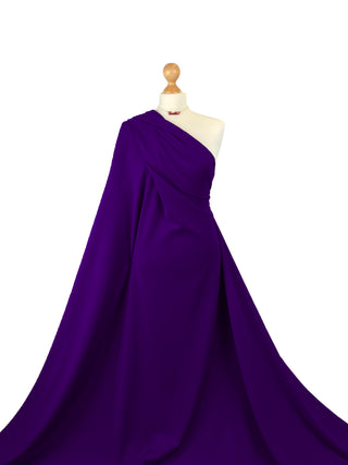 Buy purple Scuba Jersey 4 Way Stretch Fabric