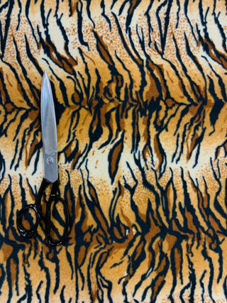 Buy tiger Printed Polar Fleece Fabric Animal Prints