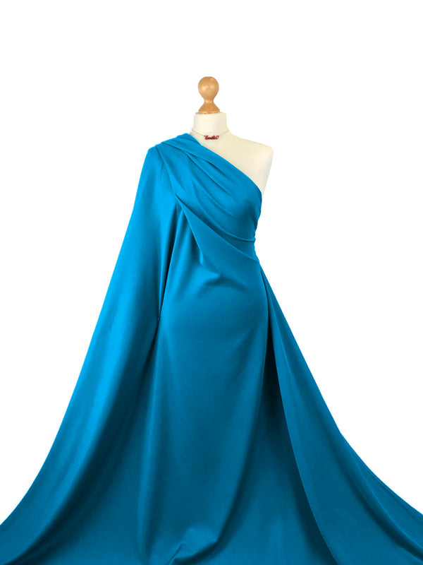 FS826 Blue Ocean Tie Dye | Jersey Scuba Stretch Dressmaking Fabric | Per  Metre