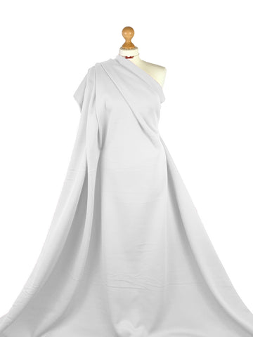 Buy white Polyester Sweatshirt Anti Pill Fleece Fabric