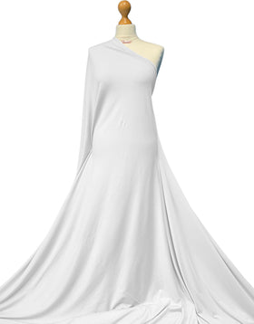 Kaufen weiss Bambus-Jersey-Stoff – 4-Wege-Dehnbare Weiche Schneiderware pro Meter