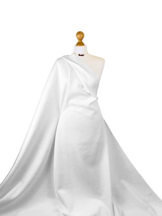 Compra bianco Tessuto in jersey elasticizzato a 4 vie in crêpe Scuba