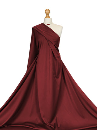 Buy red-wine Ponte Roma Stretch Jersey Fabric