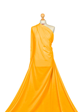 Compra giallo Tessuto in jersey elasticizzato a 4 vie in cotone elastan
