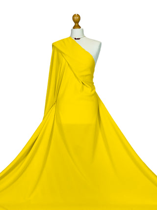 Buy yellow Liverpool Crepe 4 Way Stretch Jersey Fabric